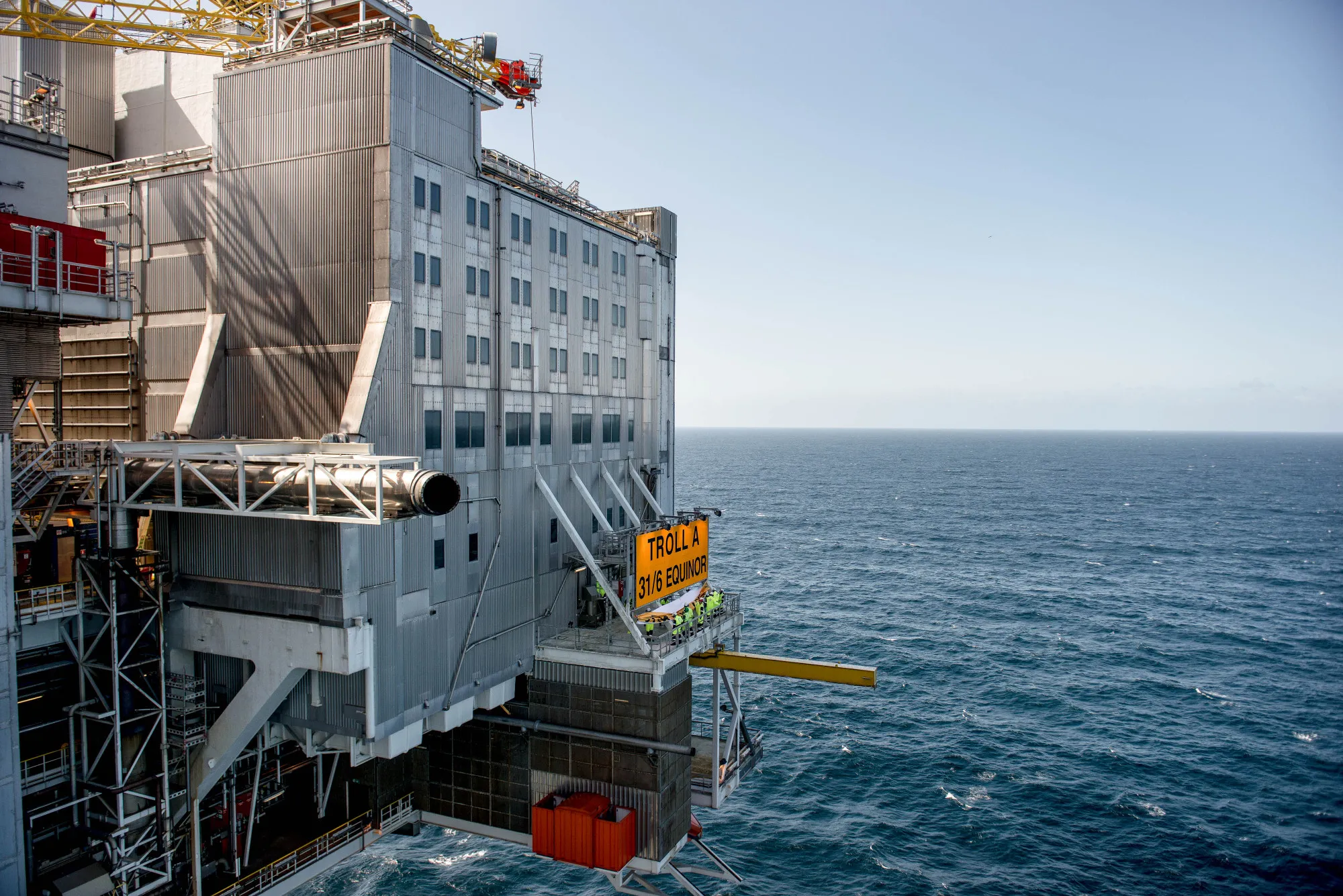 A gas platform&nbsp;in the North Sea, Norway.