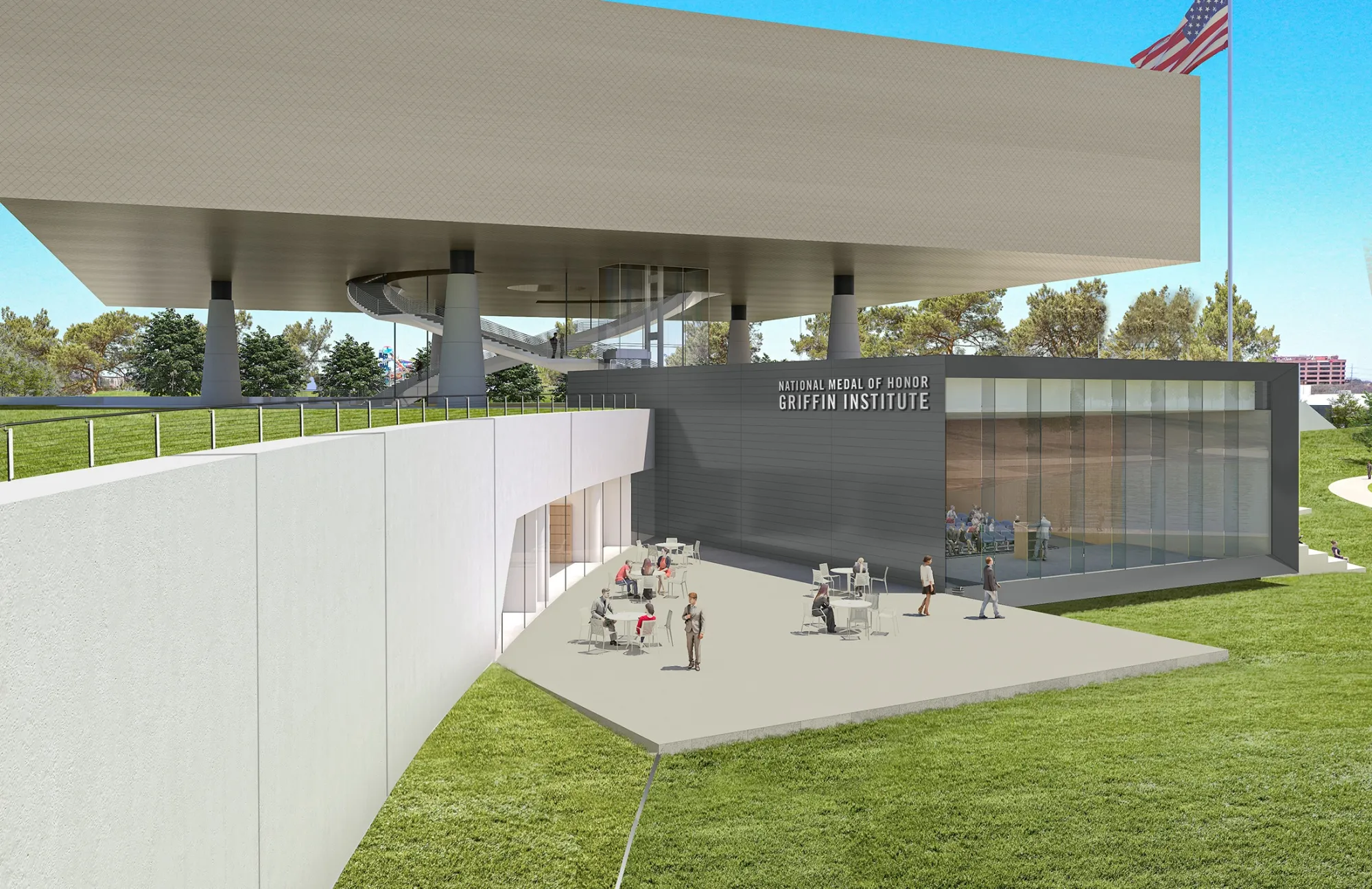 Rendering of the National Medal of Honor Griffin Institute.