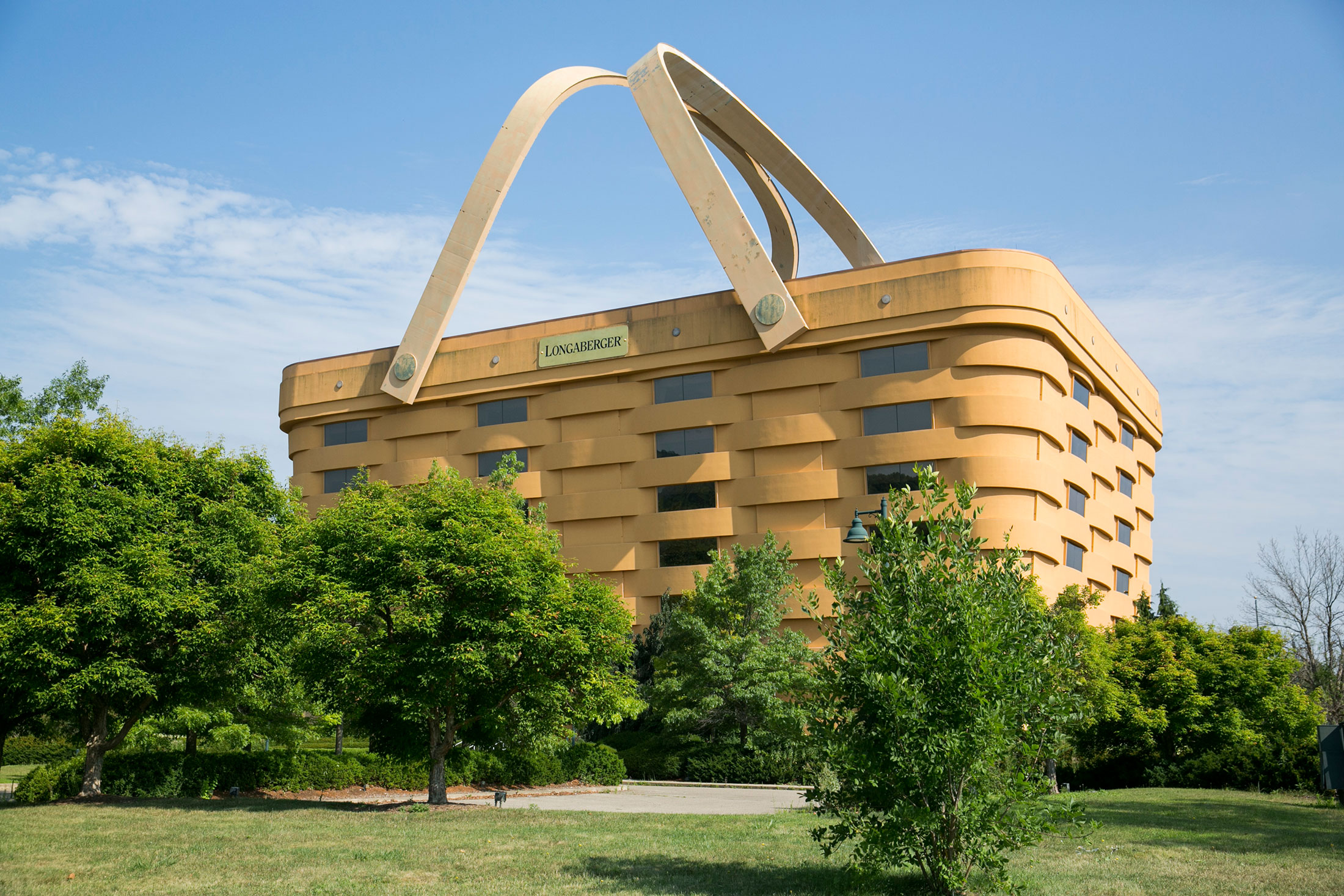 The former headquarters of the Longaberger Company in Newark, Ohio.

