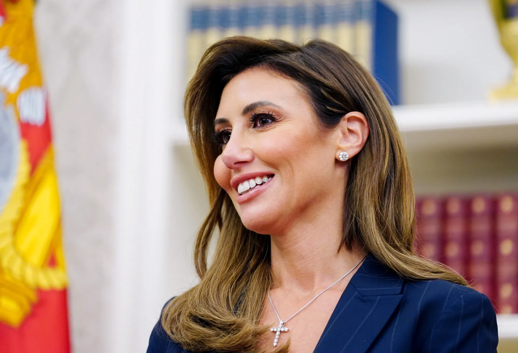 Alina Habba&nbsp;during a swearing-in ceremony in the Oval Office of the White House in Washington in March.