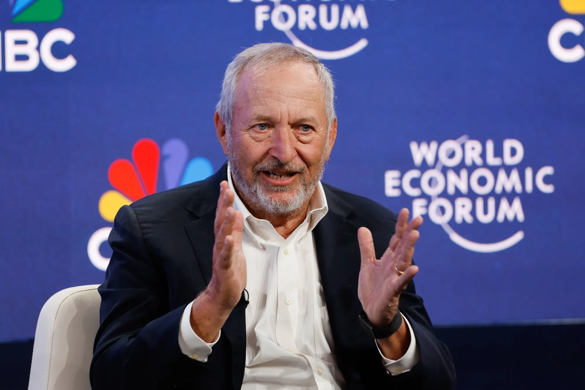 Larry Summers at the World Economic Forum in Davos, on Jan. 21.