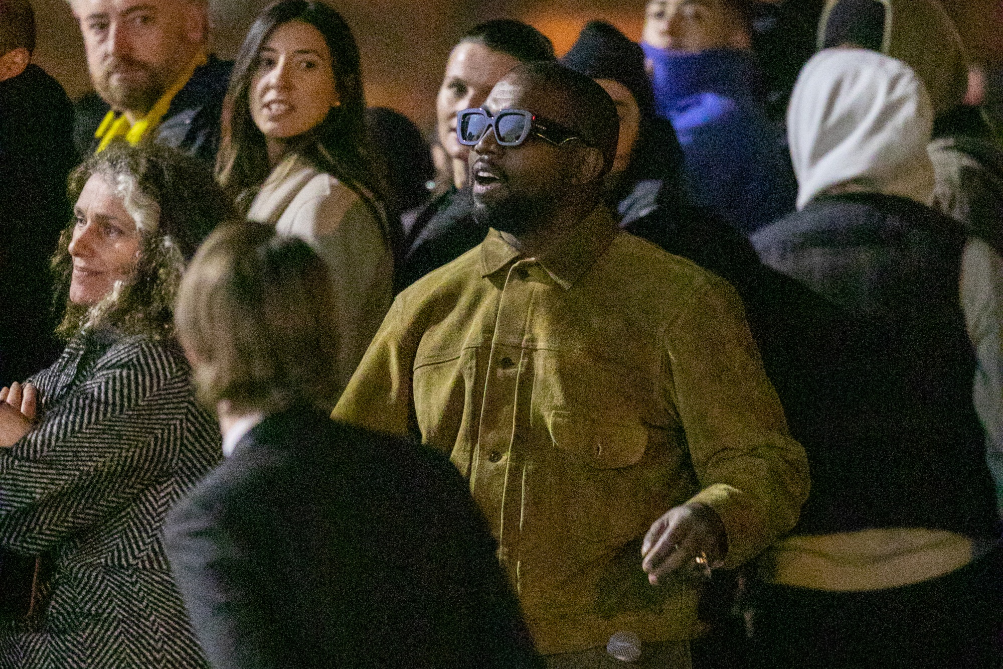 Kanye West at the &quot;Yeezy Season 8&quot; show as part of the Paris Fashion Week in March&nbsp;2020.