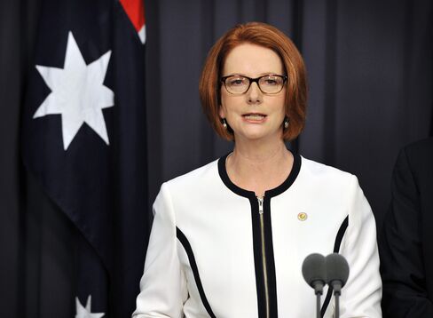 Australia's Prime Minister Julia Gillard