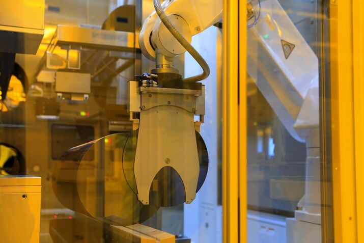 Semiconductor wafer fabrication in Germany.