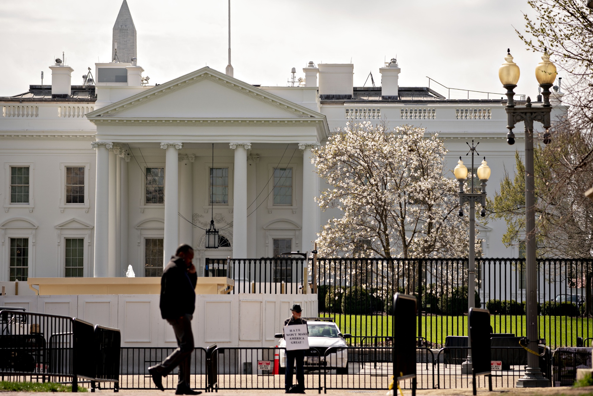 The White House stands in Washington, D.C. on&nbsp;March 17.&nbsp;