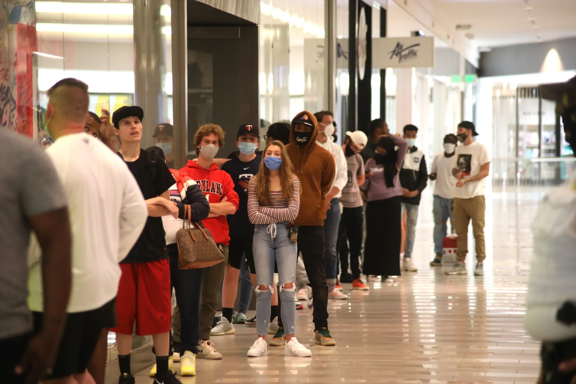 Shoppers at the Mall of America in Bloomington, Minnesota, on June 10.