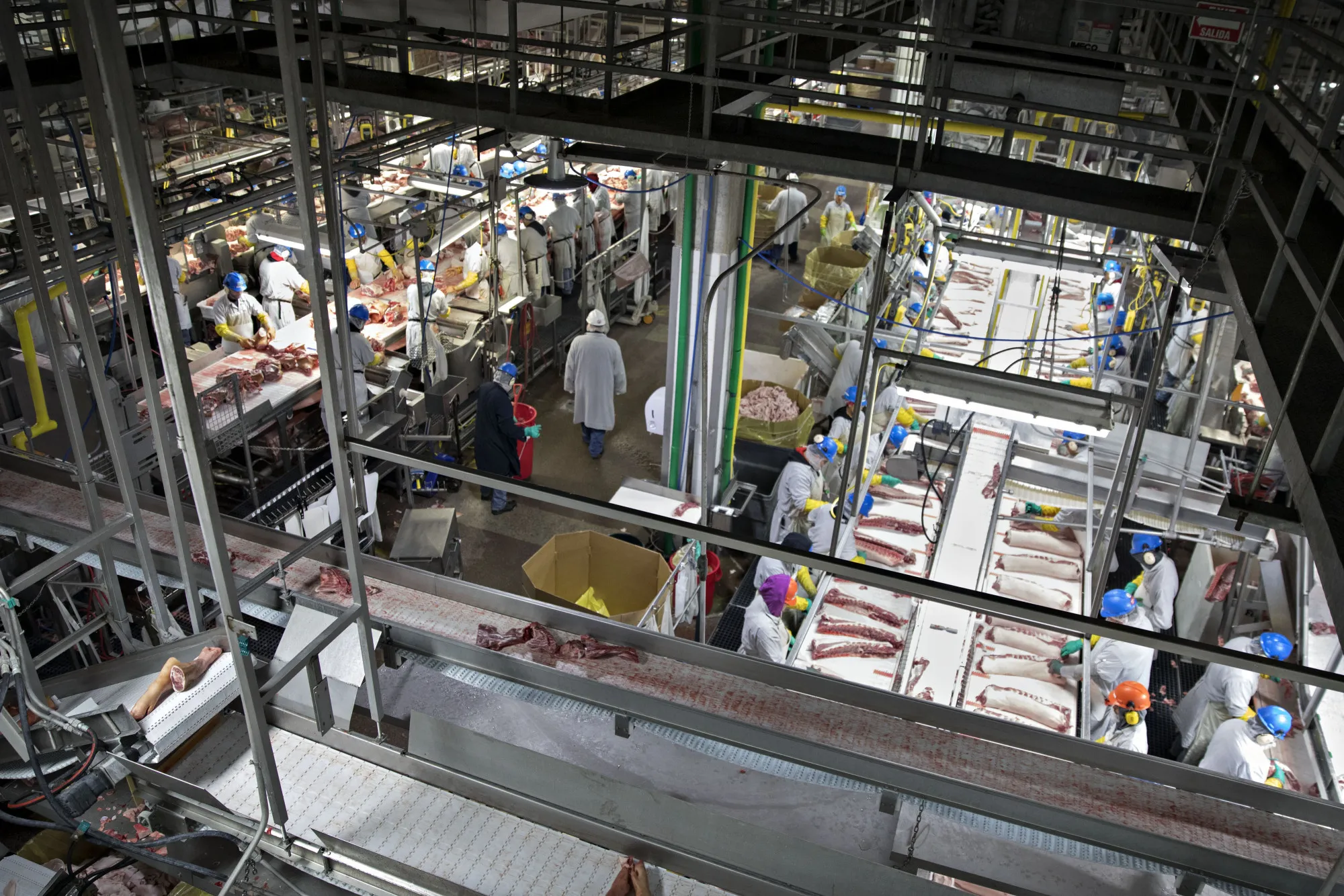 A Smithfield Foods Inc. pork processing facility in Milan, Missouri.