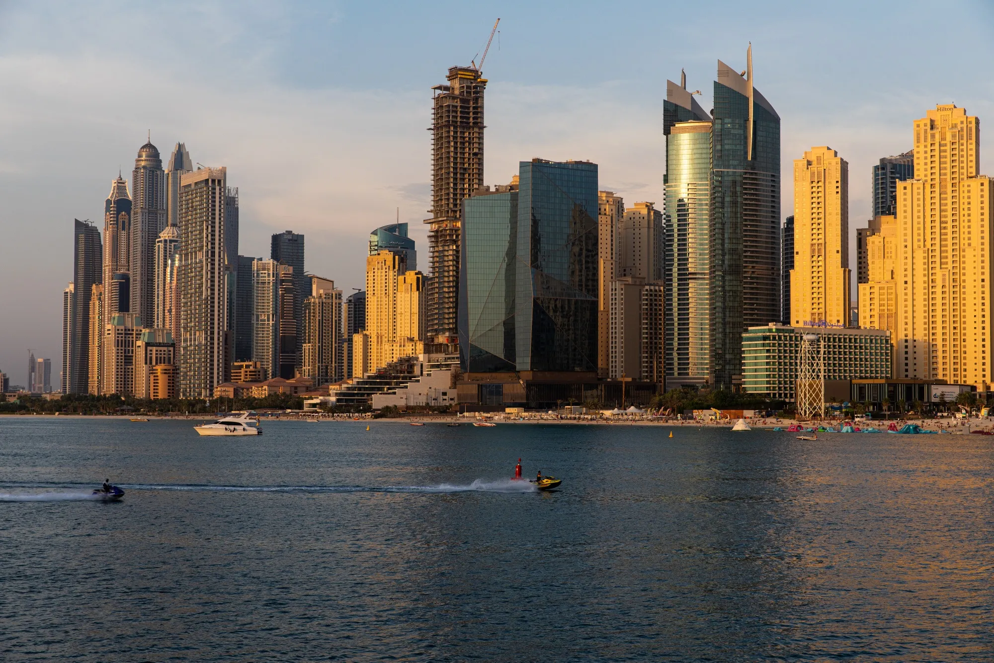 Dubait city skyline.