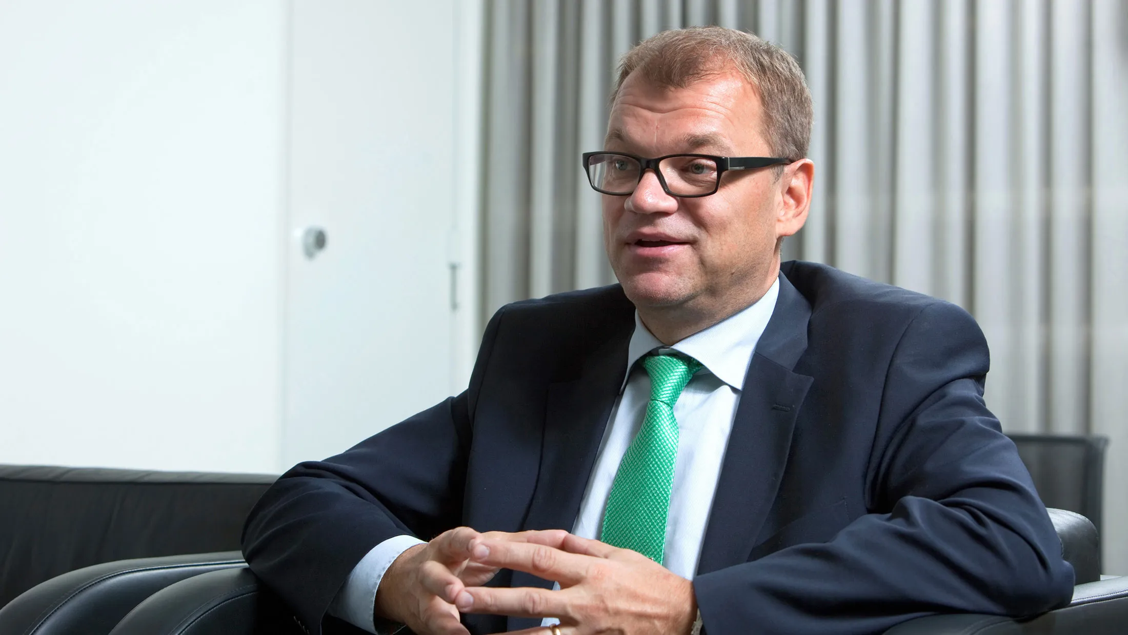 Juha Sipilae in Helsinki, Finland.
