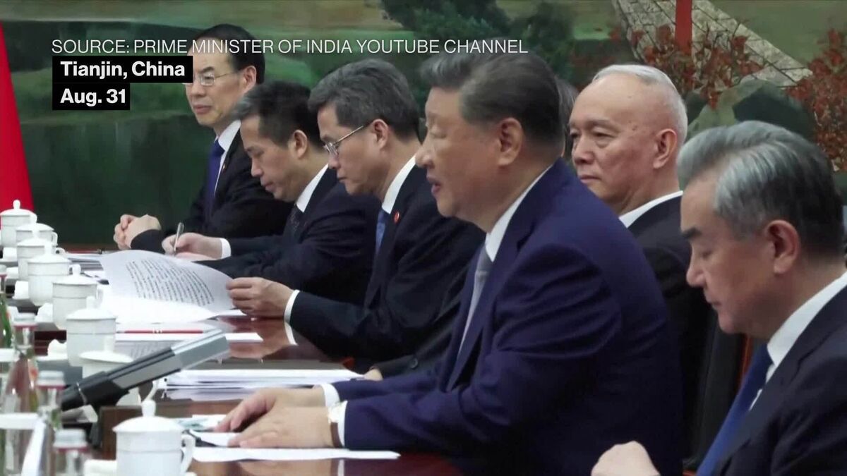 Modi and Xi Meet at SCO Summit in Tianjin, China