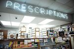 The prescriptions counter of a pharmacy in Mountain Brook, Alabama, U.S., on Sunday, Feb. 21, 2021. 