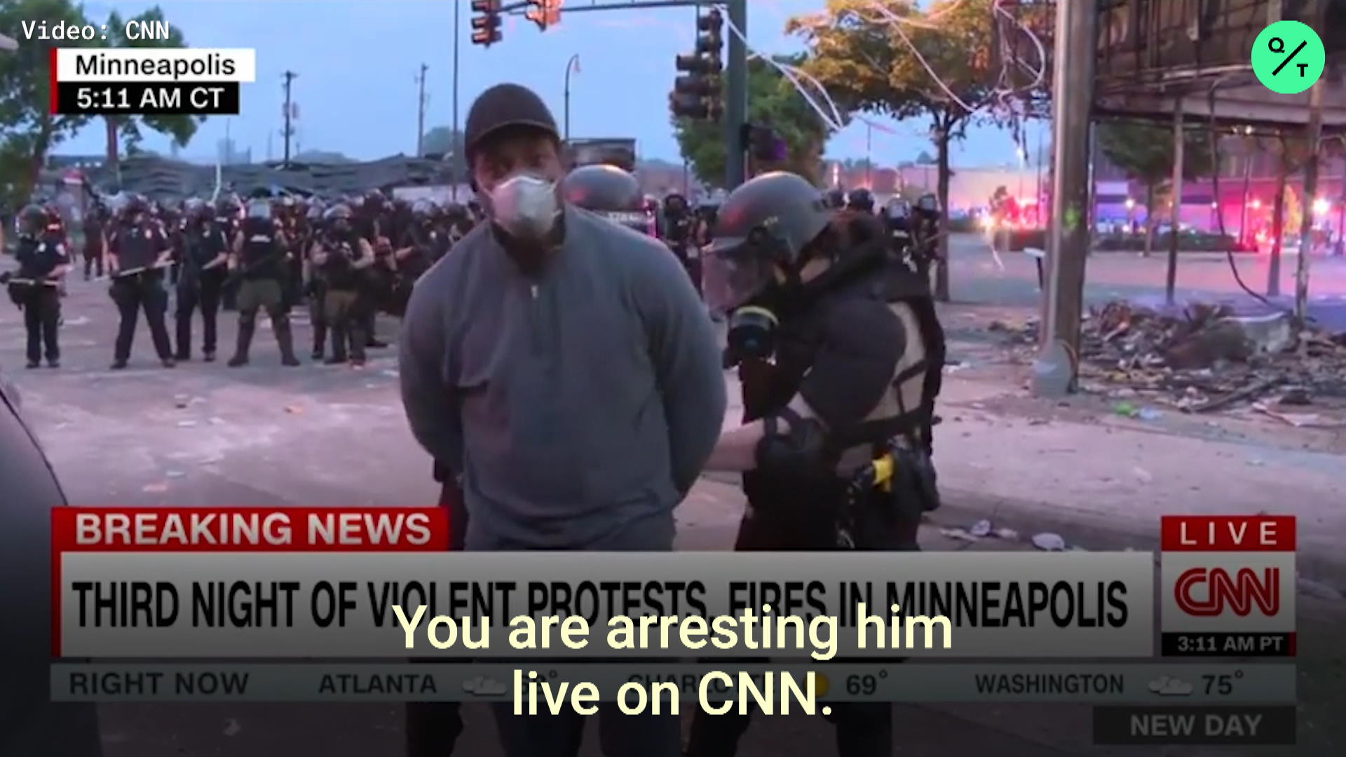 Watch CNN Crew Arrested While Reporting - Bloomberg