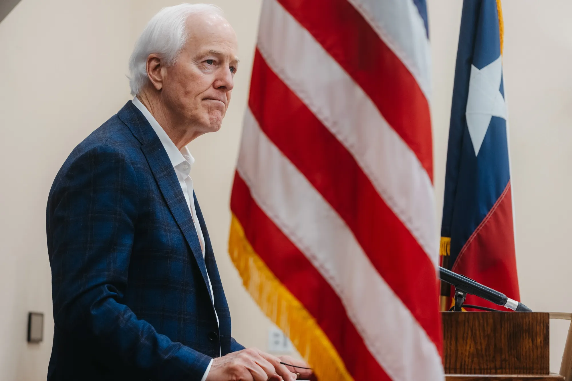 Senator John Cornyn during a Get Out the Vote campaign event in Schertz, Texas, on March 2.