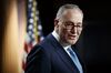 Chuck Schumer speaks during a news conference at the U.S. Capitol on Jan. 6.