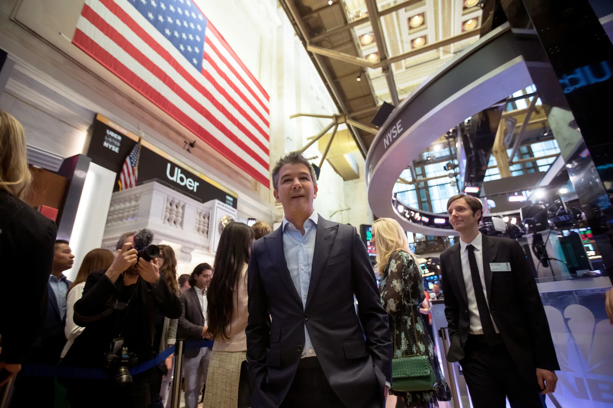 Trading On The Floor Of NYSE As Uber Releases IPO
