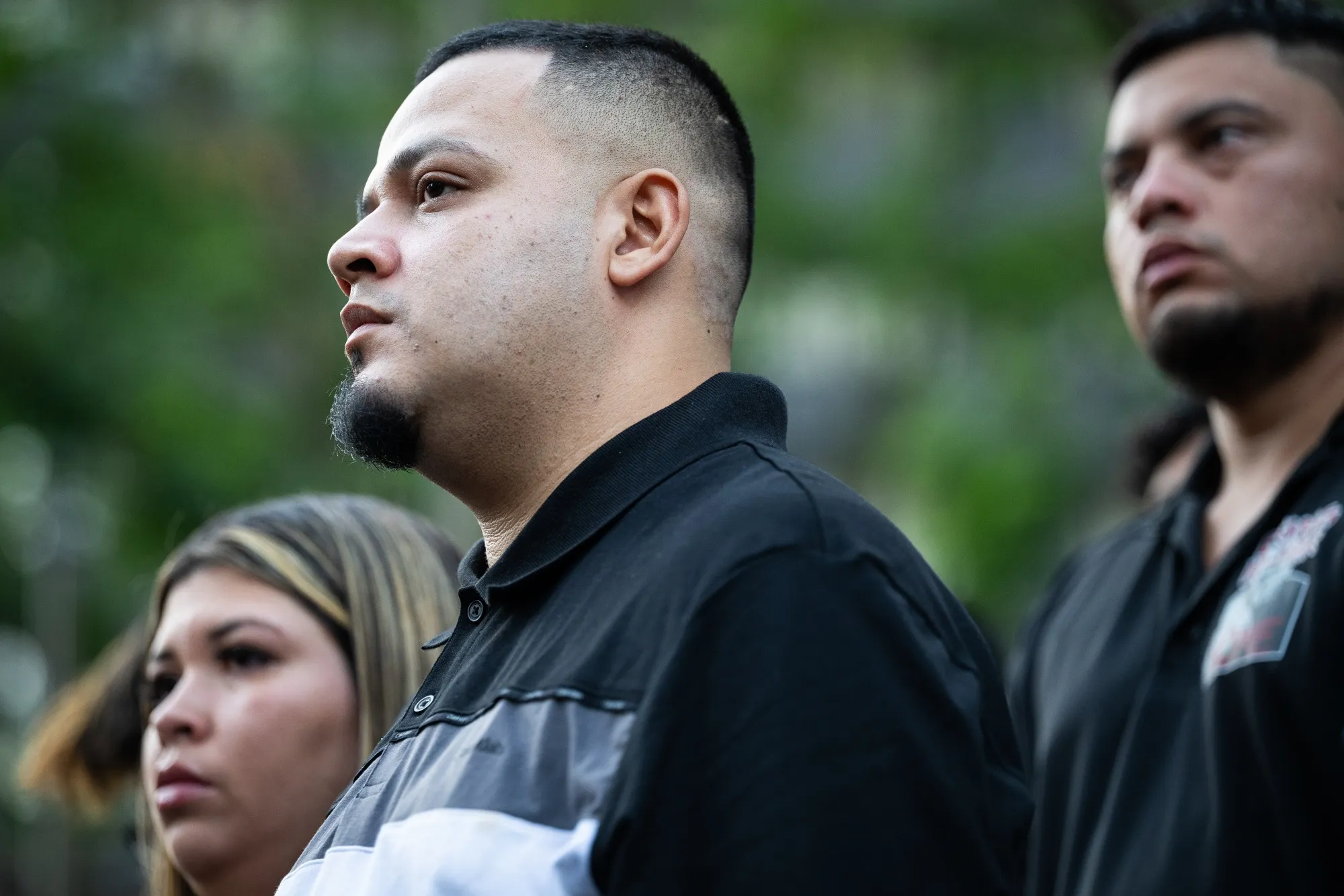 Kilmar Abrego Garcia at the Immigration and Customs Enforcement (ICE) field office in Baltimore on Monday.