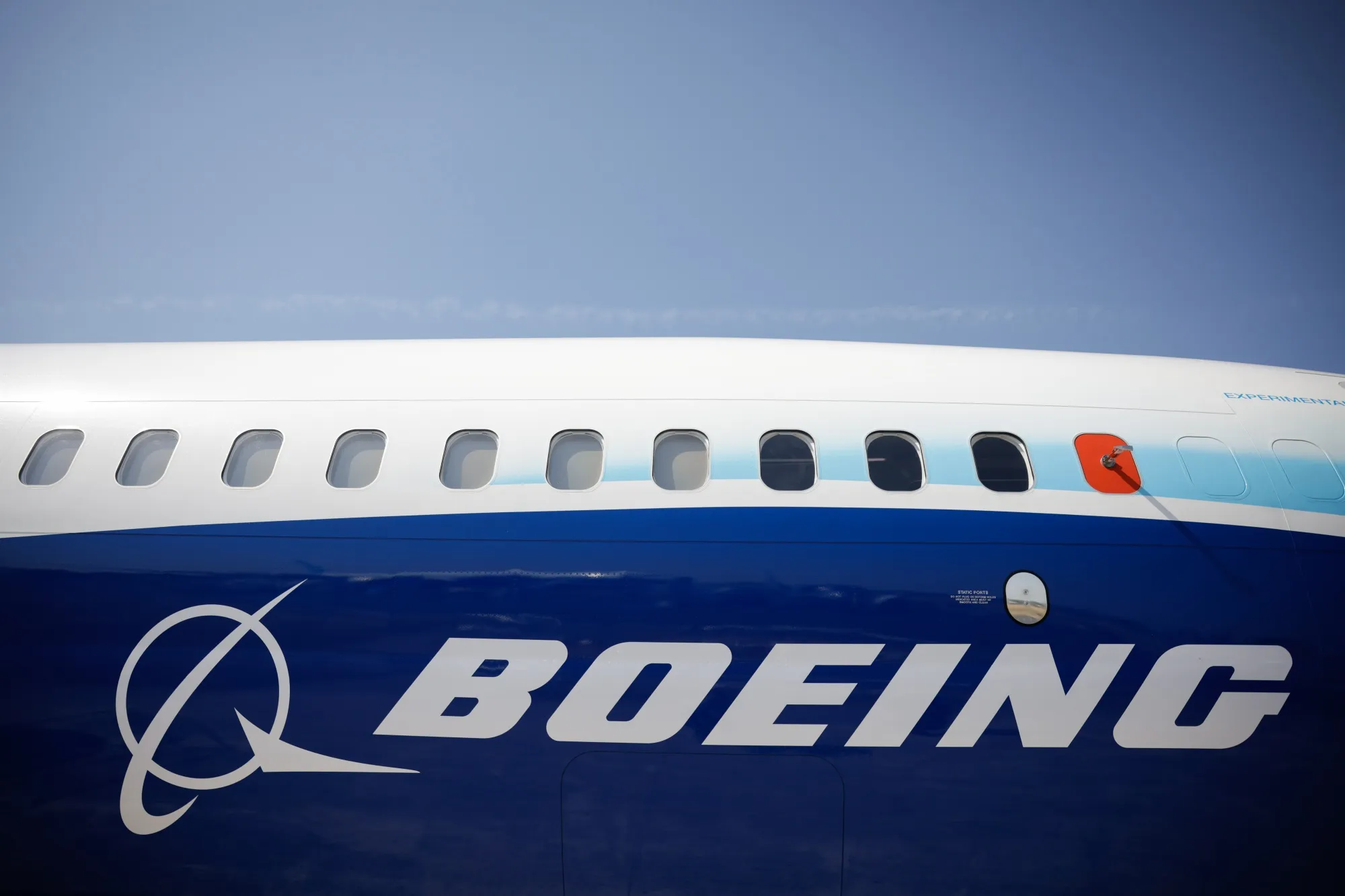 A Boeing 737 Max passenger jet.