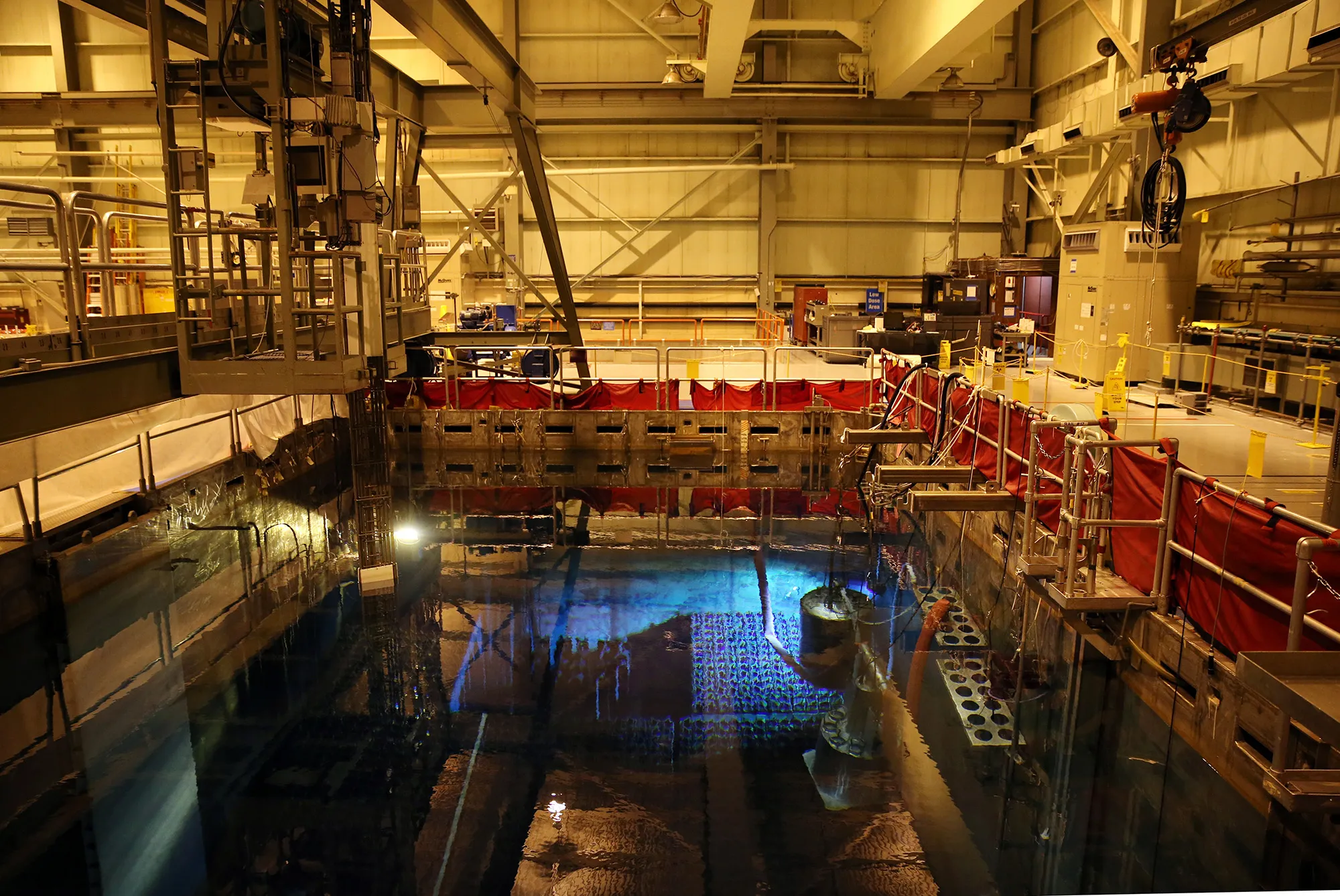 The spent fuel pool stores fuel assemblies at the Entergy Vermont Yankee nuclear power plant in Vernon on Oct. 2
