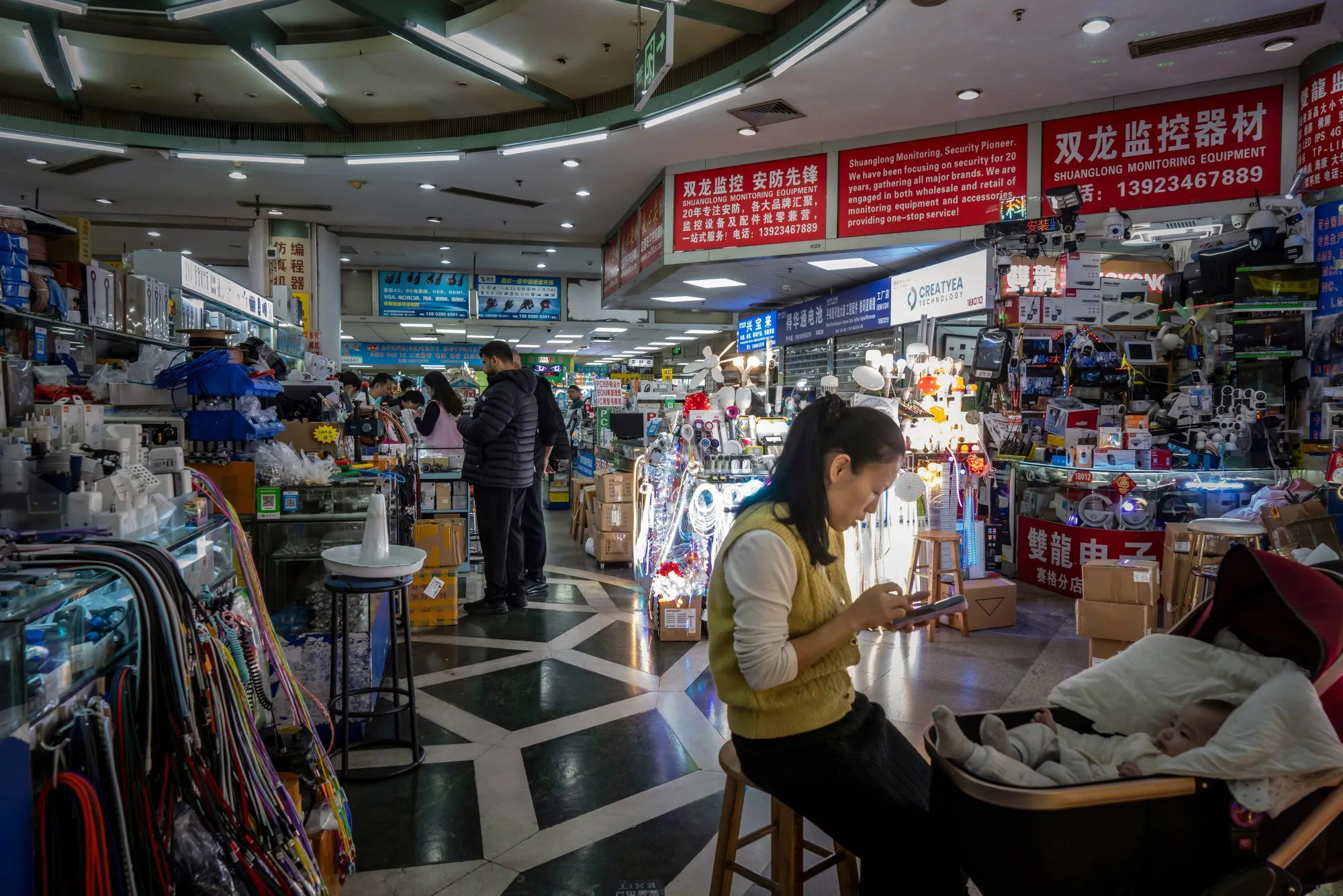 A wholesale mall in Shenzhen, China.