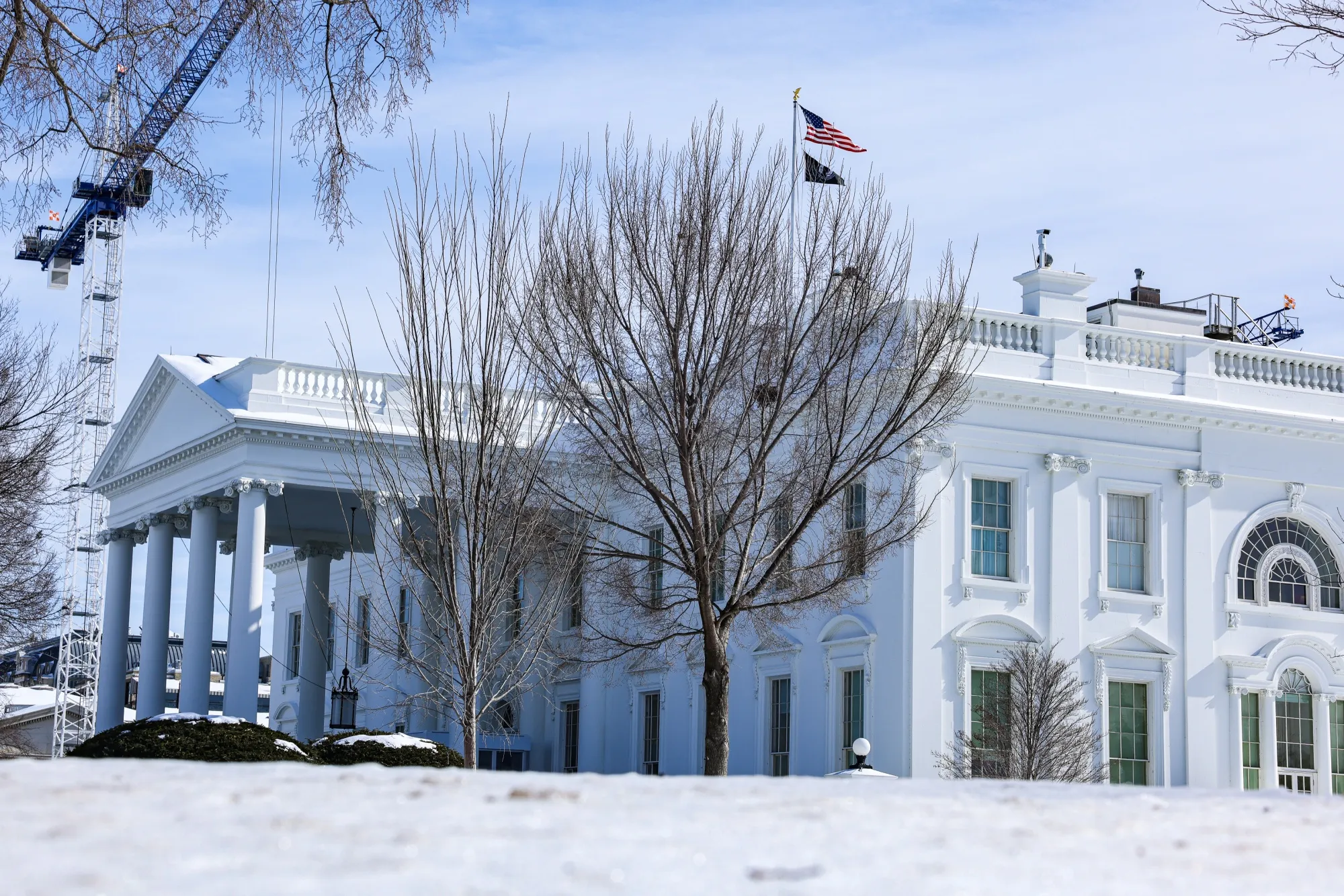 
The chairman for the US Commission of Fine Arts suggested&nbsp;White House ballroom architect Shalom Baranes change the existing columns on the North Portico of the White House mansion from Ionic to Corinthian to match the design of the future ballroom.
