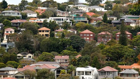 Houses in a suburb of Sydney, Australia.