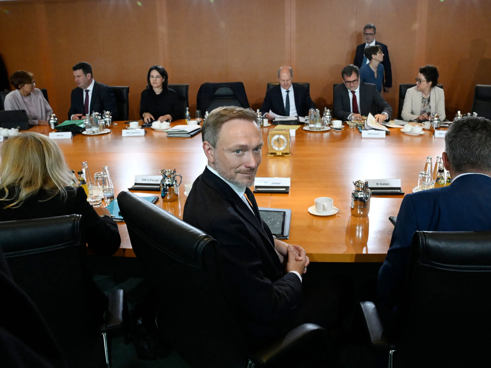 Christian Lindner attends a cabinet meeting on July 5.