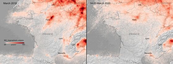 Air Clears in Rome, Paris, and Madrid as Millions Stay Home