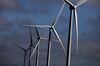 Wind turbines operated by Vattenfall AB sit on a wind farm in Aggersund, Denmark.