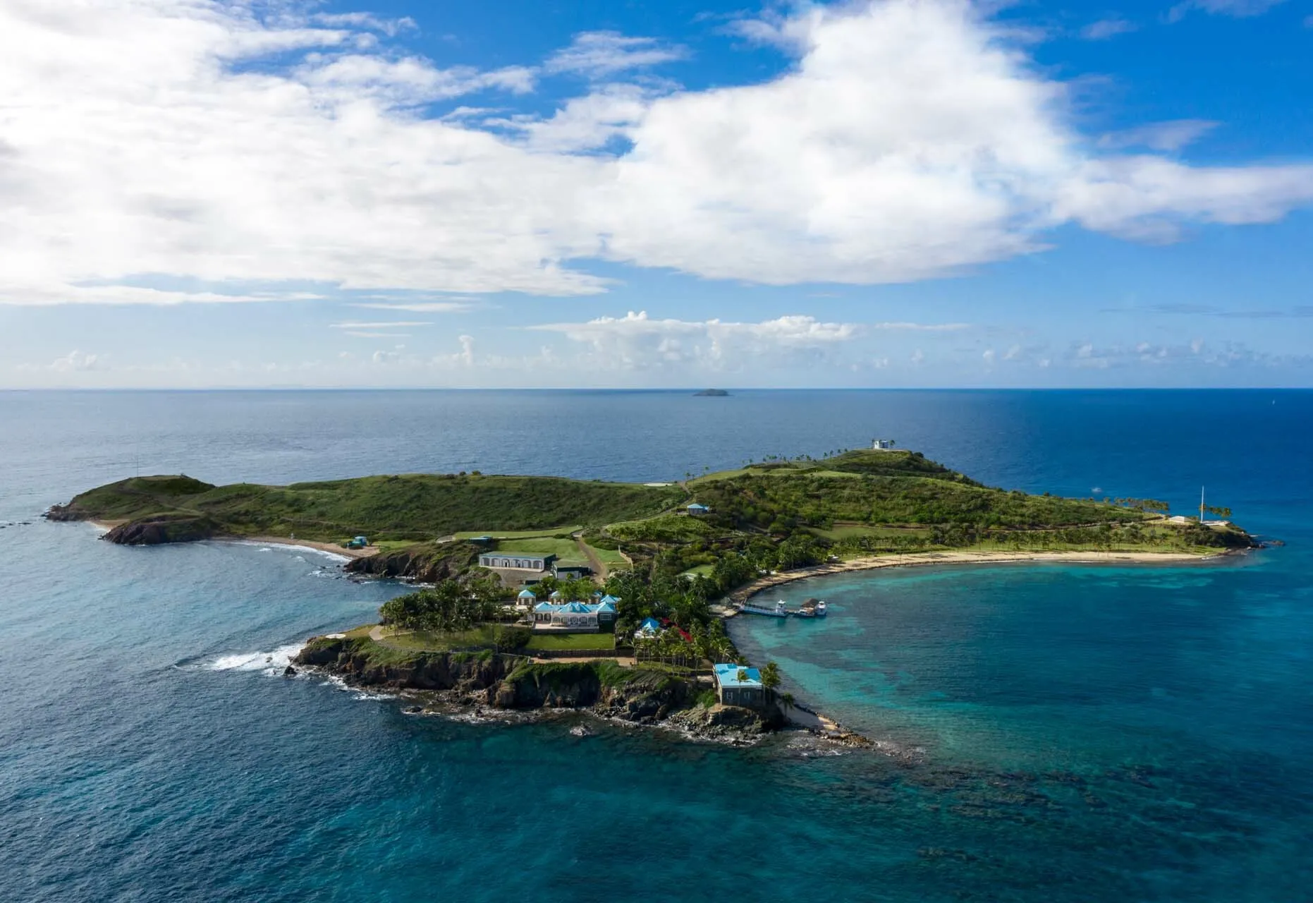 Little St. James, the Caribbean island owned by Jeffrey Epstein.