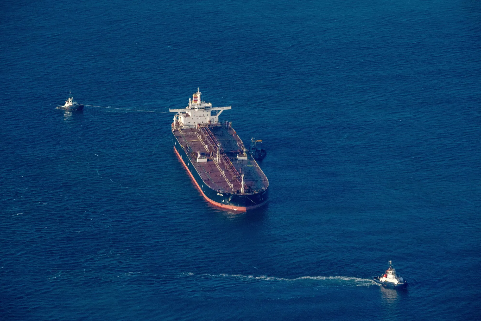 The oil tanker Eventin suffered a power failure in January.
