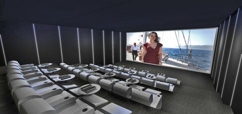 The mansion includes a 45-seat Imax style theater.