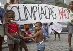 Brazilians protest the housing shortages and wasteful spending associated with the Rio 2016 Olympics.