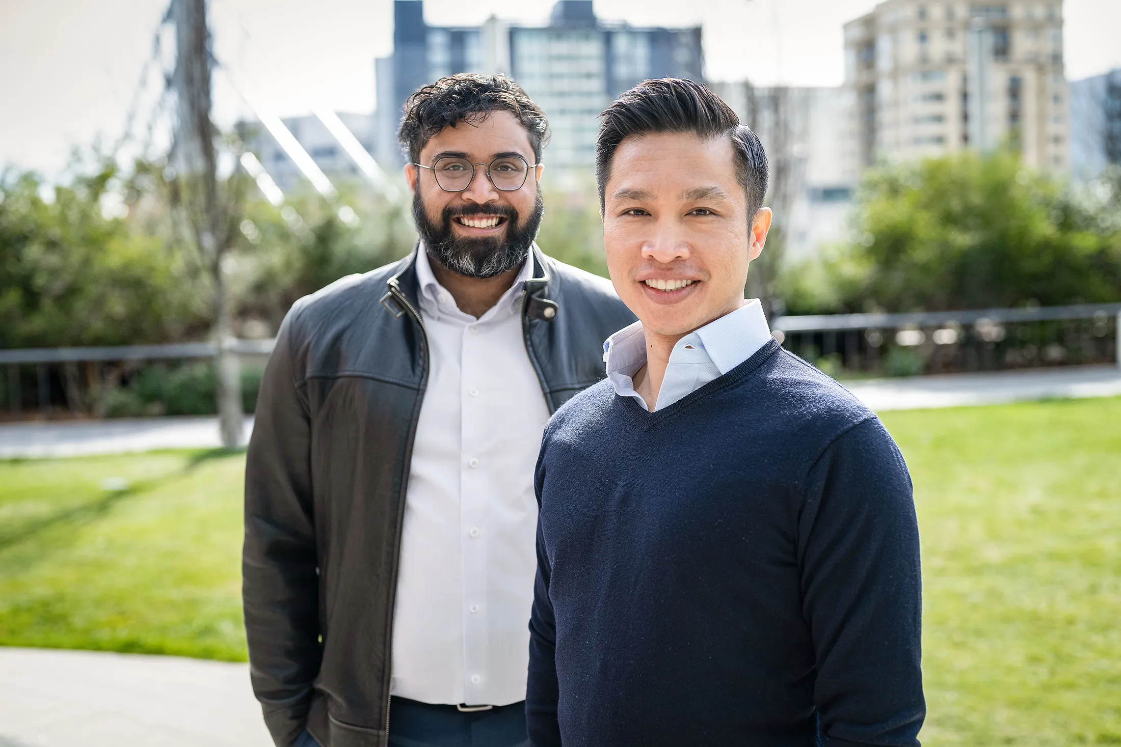 Ambience Healthcare co-founders Nikhil Buduma, left, and Mike Ng
