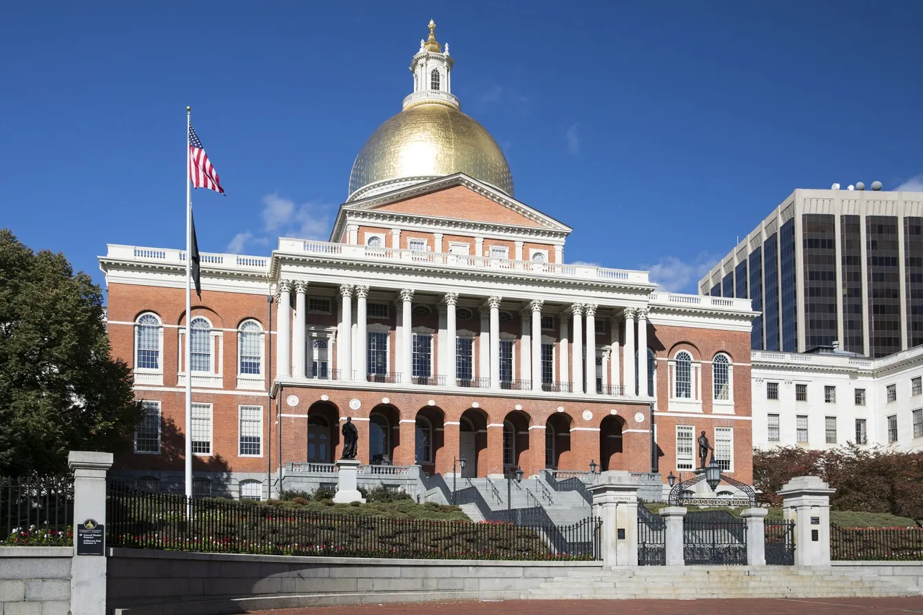 The Massachusetts State House in Boston.