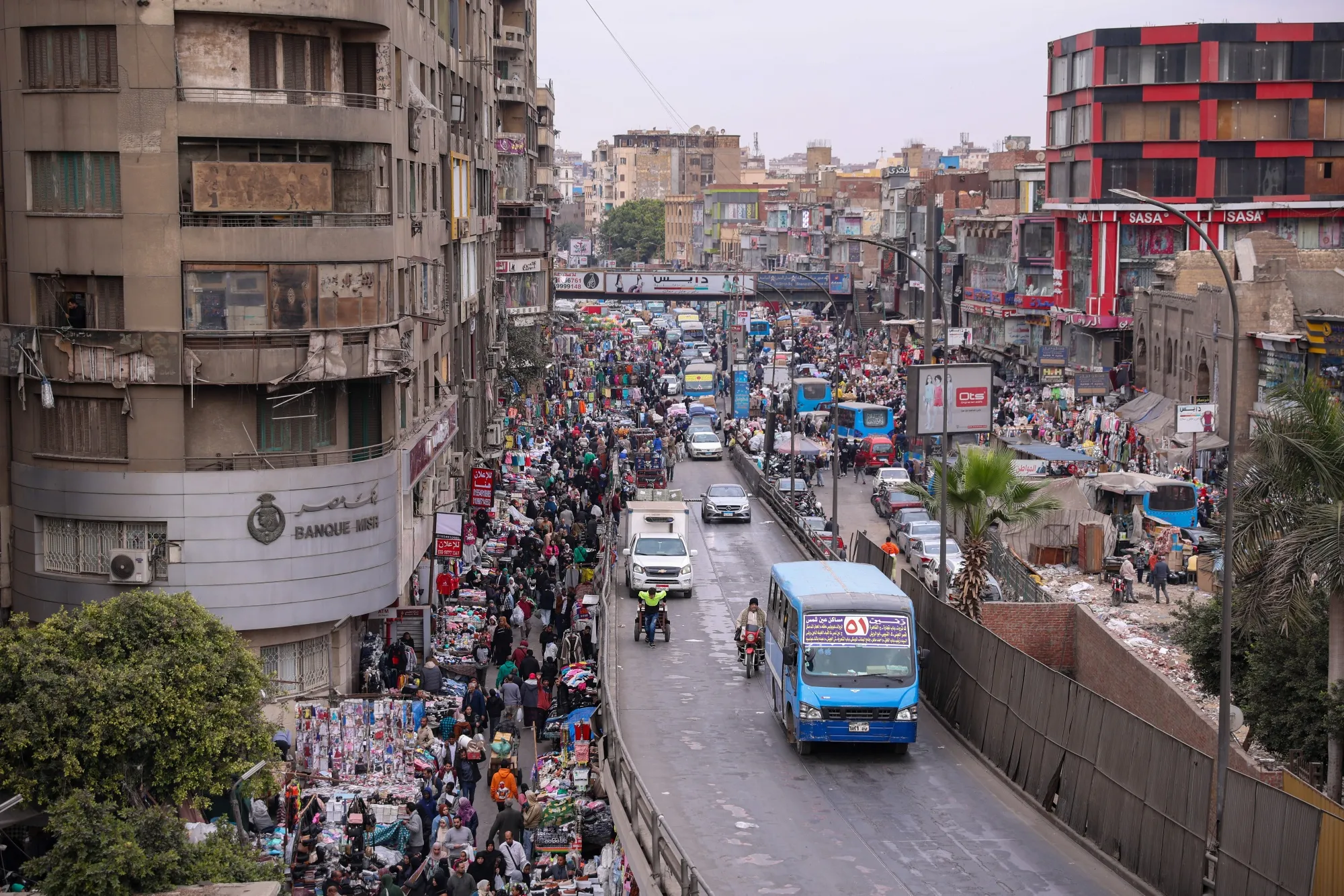 Shoppers in the Attaba district of Cairo, Egypt.