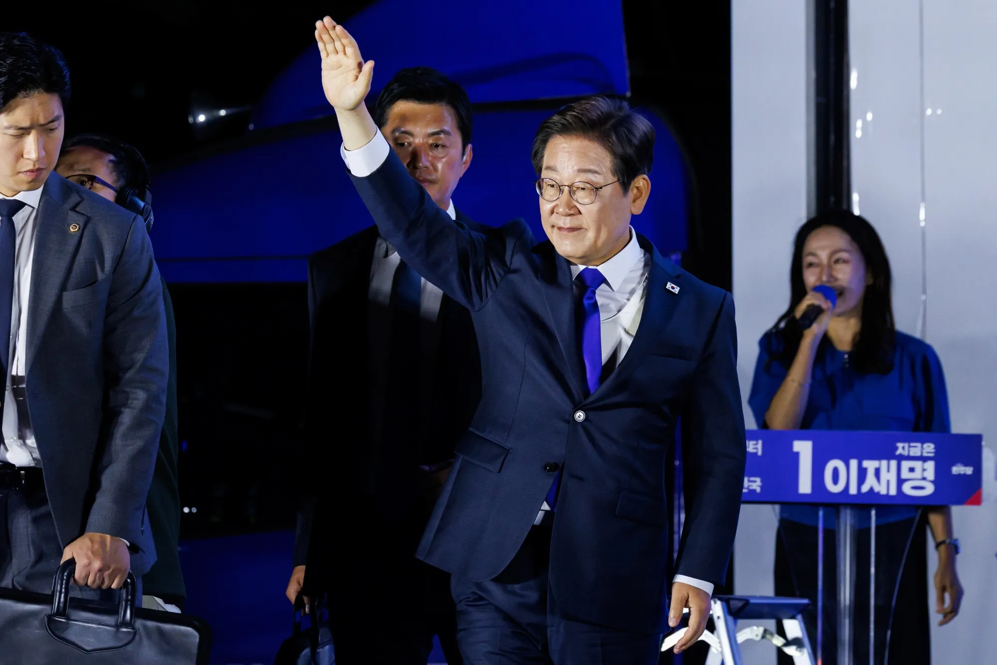 韓国大統領選、野党の李在明候補が勝利－非常戒厳後の混乱に終止符 - Bloomberg