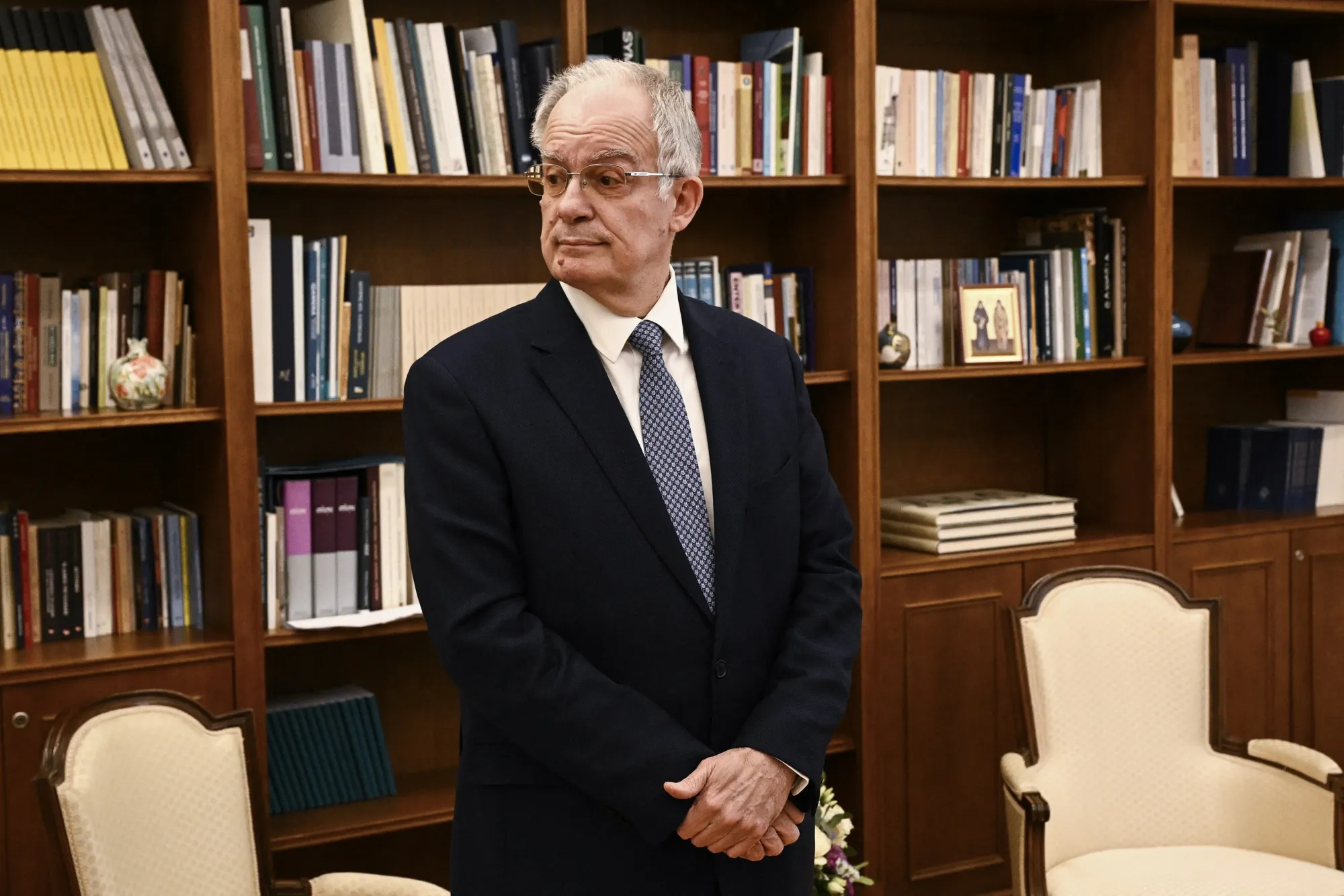Constantine Tassoulas in Athens on Feb. 12.