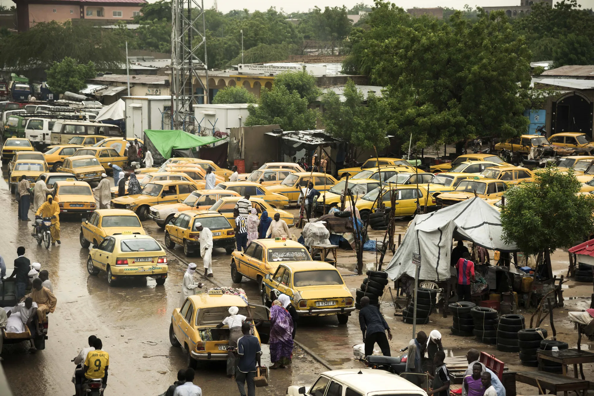 Downtown N'Djamena, Chad.