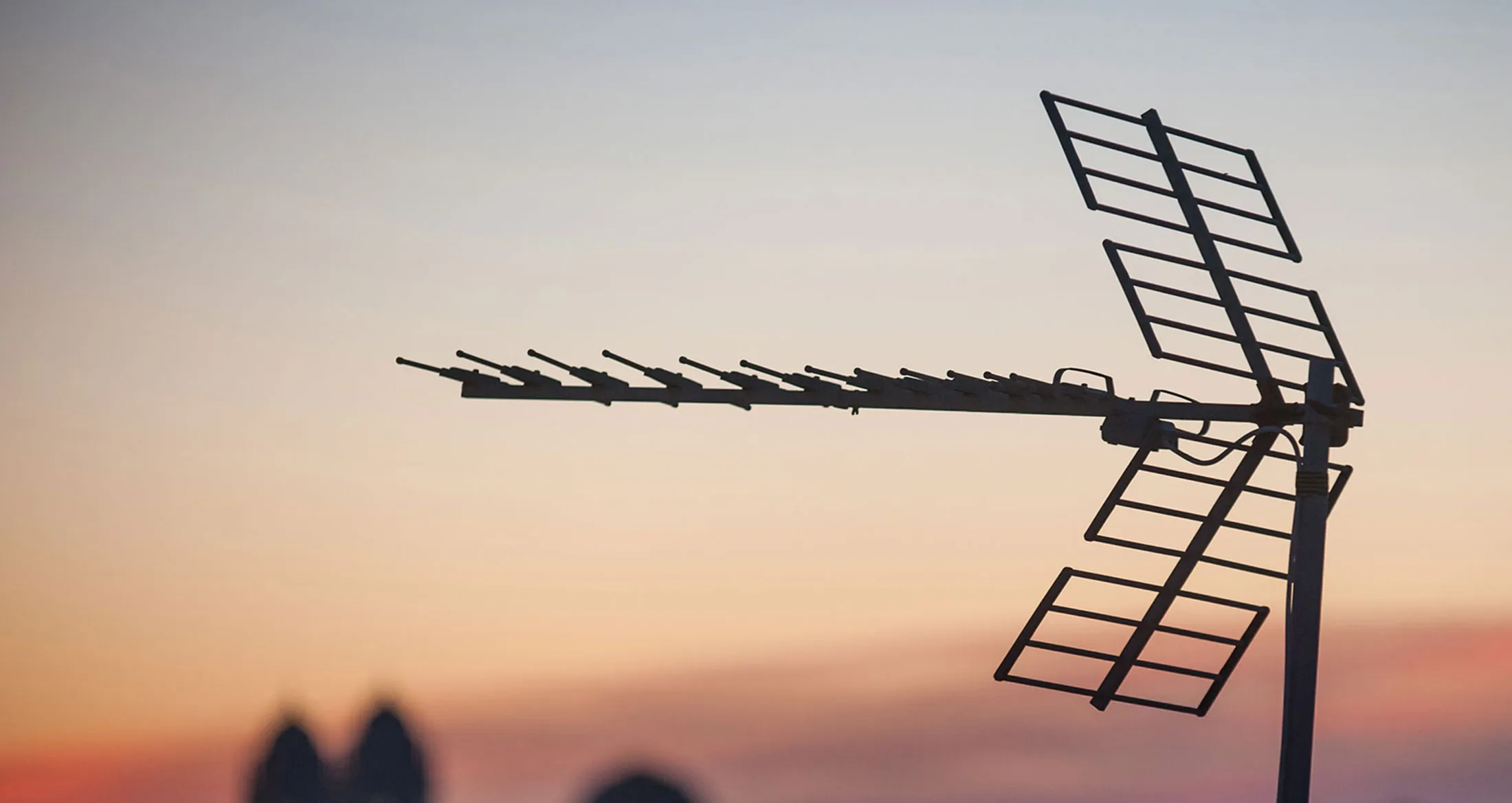 TV aerial on a rooftop in Càdiz. (Photo by: Pascal Saez/VW Pics/UIG via Getty Images)
