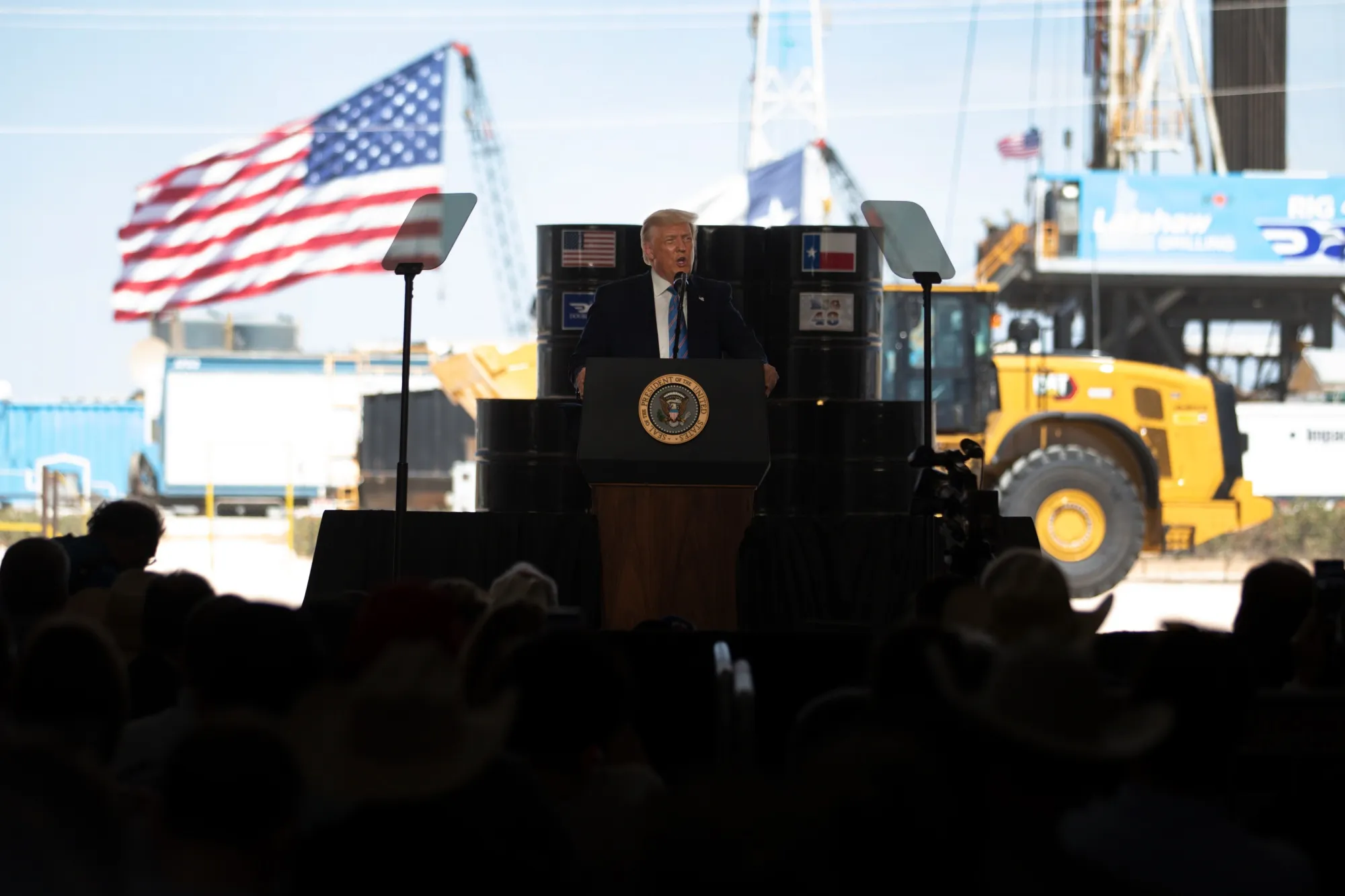 Trump wants the oil patch to think of him as Santa Claus.