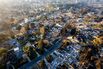 Homes destroyed by the Eaton Fire in Altadena, California, US. 
