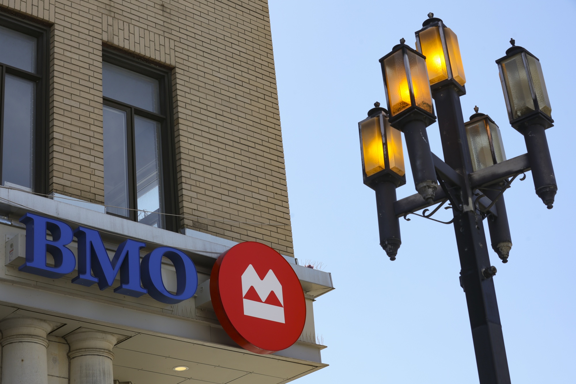 A Bank of Montreal&nbsp;bank branch in Quebec, Canada.