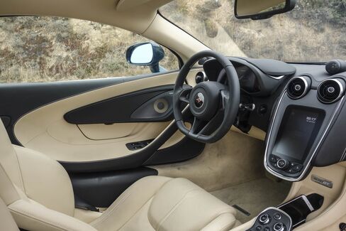 The interior of the McLaren 570GT is spacious, with ample head- and legroom.