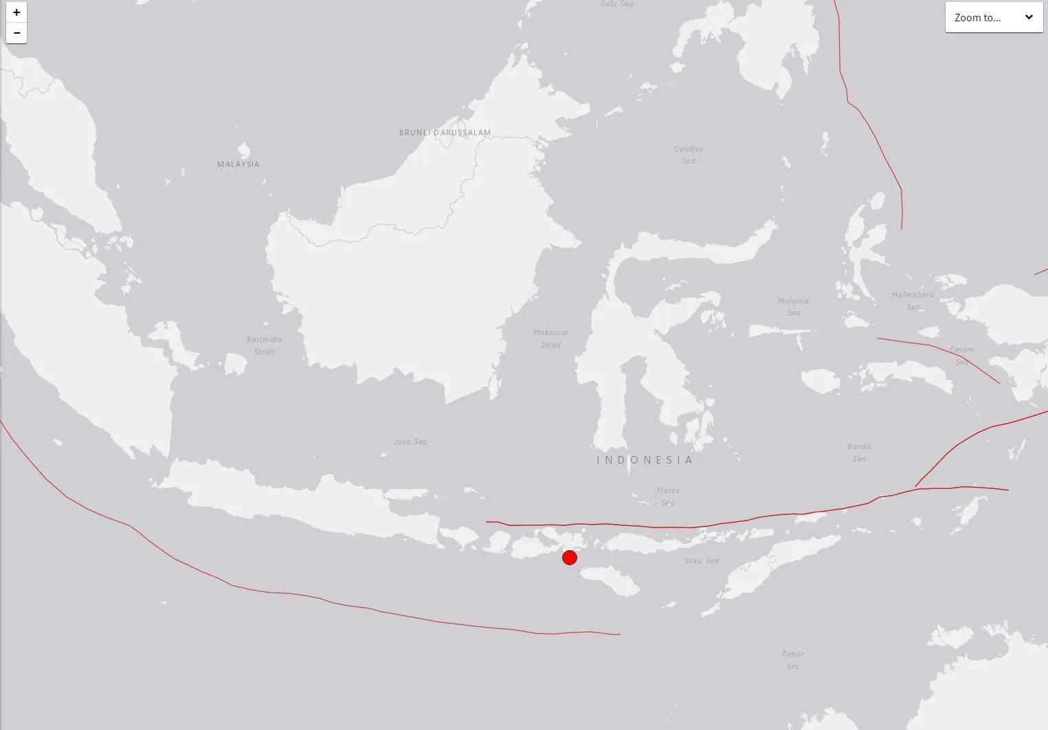 Earthquake in Sumbawa region.
