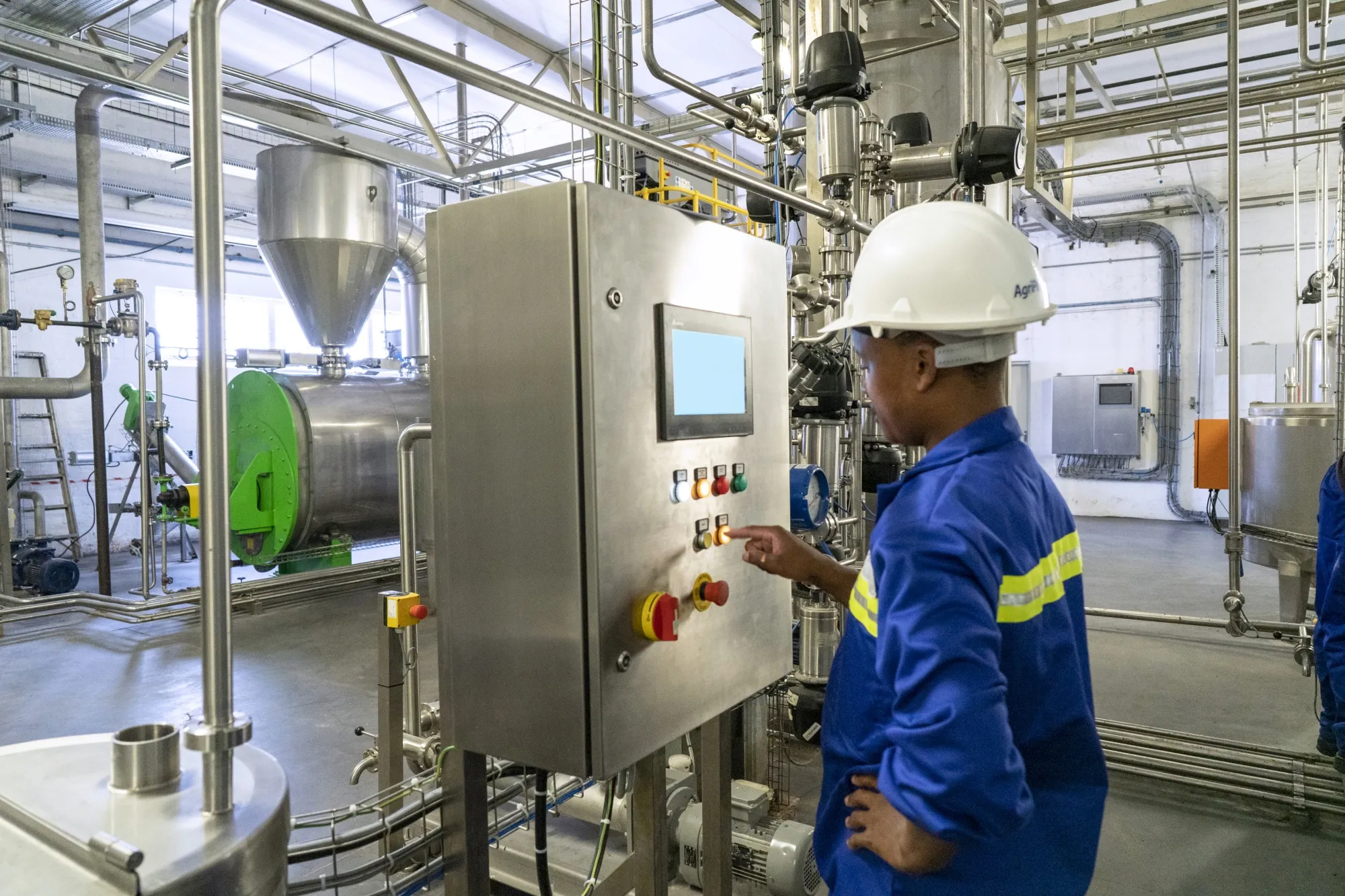 A worker at the AgriProtein factory on the outskirts of&nbsp;Cape Town.&nbsp;