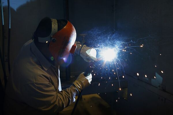 A Welding Class At San Jacinto College Ahead Of Initial Jobless Claims