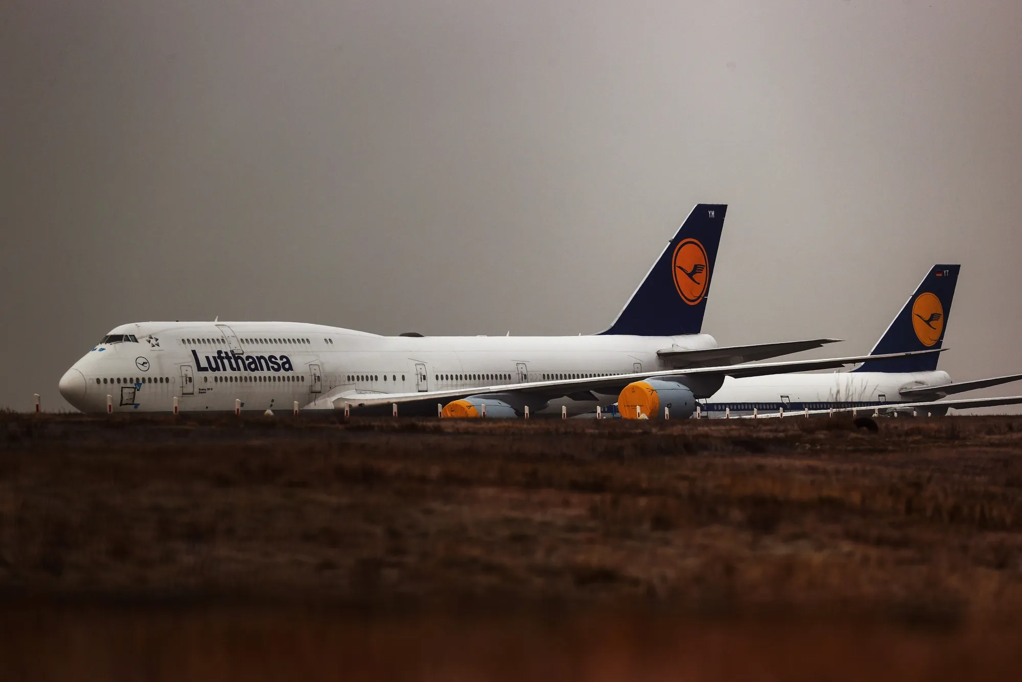 Grounded Boeing Co. 747 aircraft, operated by Deutsche Lufthansa AG, at Frankfurt Airport in Frankfurt, Germany, on Wednesday, March 3, 2021. Lufthansa report 2020 earnings on March 4.