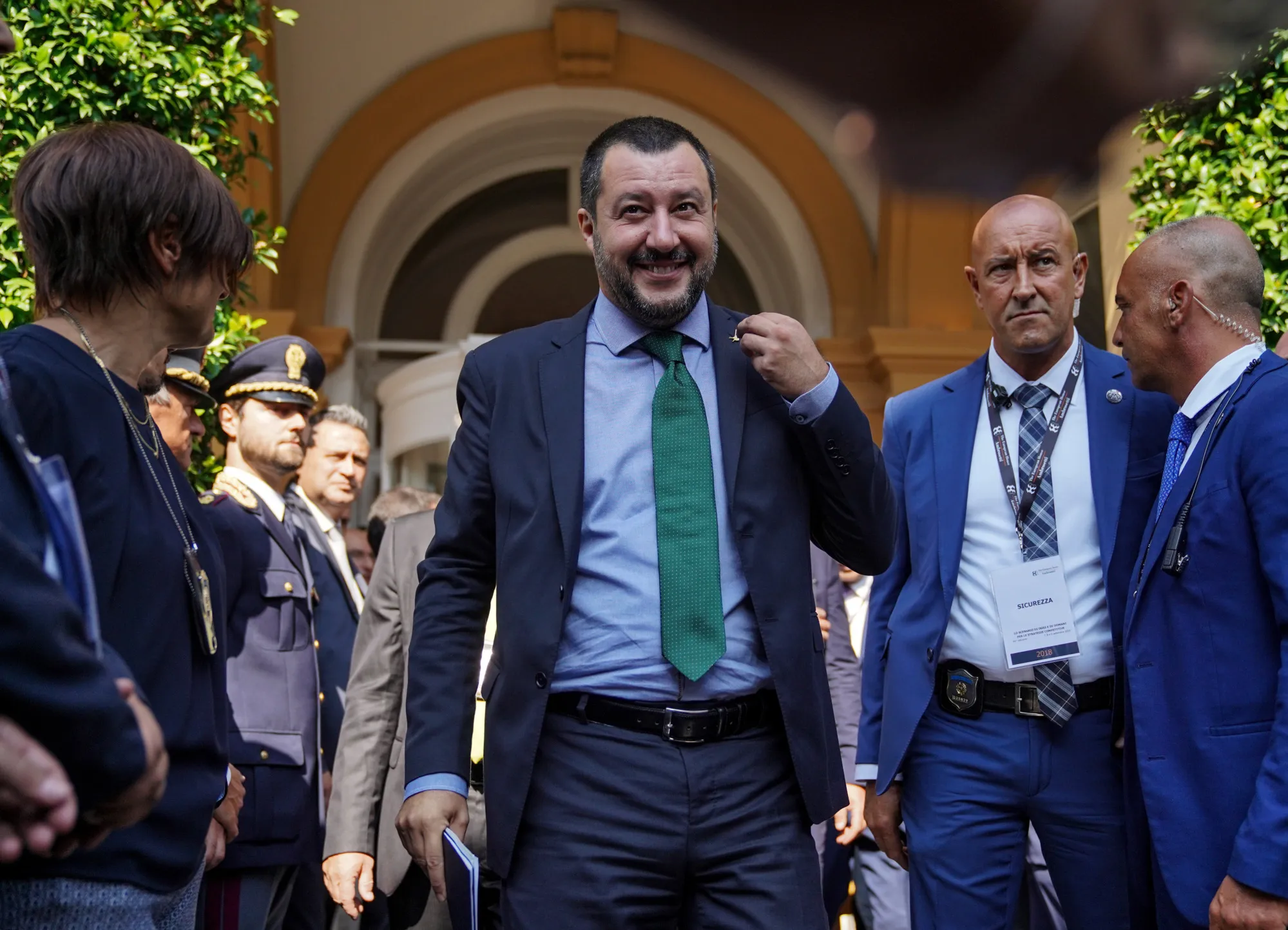 Matteo Salvini in Cernobbio, Sept. 8