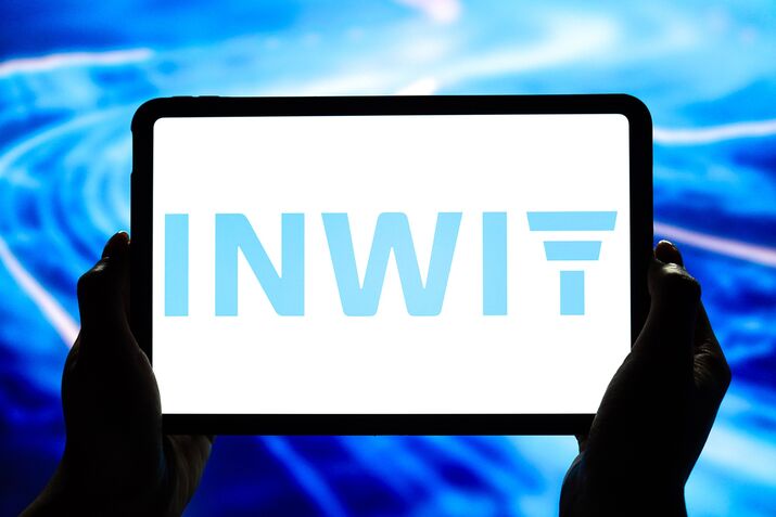 In this photo illustration, the logo of Inwit is displayed
