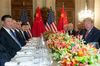 Donald Trump and Xi Jinping hold a dinner meeting at the end of the G20 Leaders' Summit.